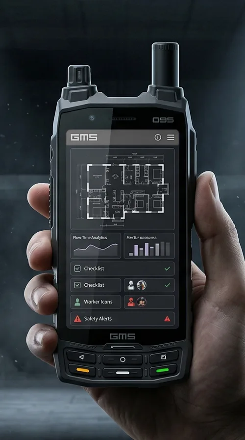 제품디자인회사 | GMS Smart Radio Terminal | GMS 산업용 스마트 무전 단말기 디자인