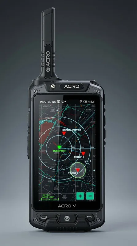 제품디자인회사 | INSOPACK_ACRO-V | 인소팩 군용 스마트 무전기 디자인
