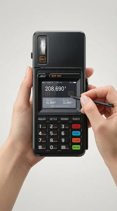 제품디자인회사 | SAM4S_CAT POS Design | 삼포스 SKY 모바일 카드결재기 디자인